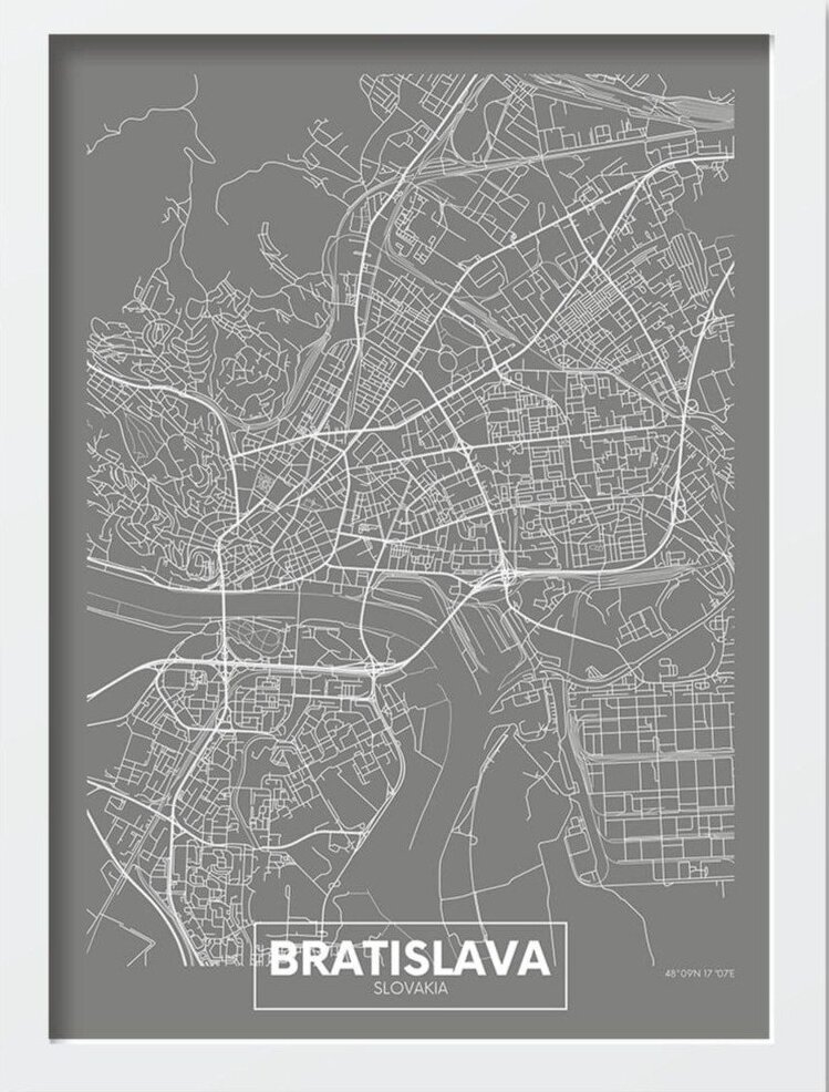 Obraz 40x55 cm Bratislava – Wallity