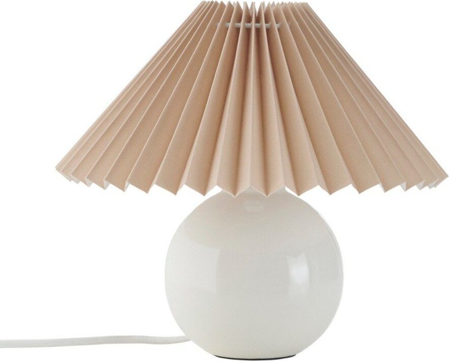 Béžová/krémová látková stolní lampa (výška 22 cm) Mimmi – Ellos Home
