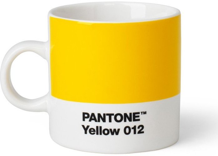 Žlutý porcelánový šálek na espresso 120 ml Yellow 012 – Pantone