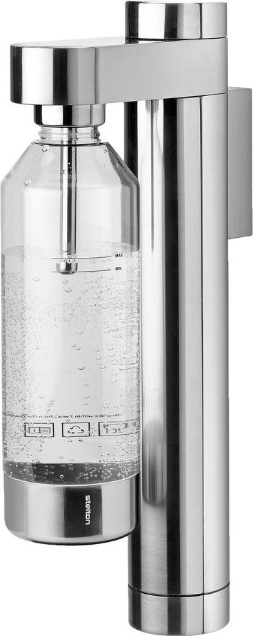 Výrobník sody z nerezové oceli ve stříbrné barvě Brus – Stelton