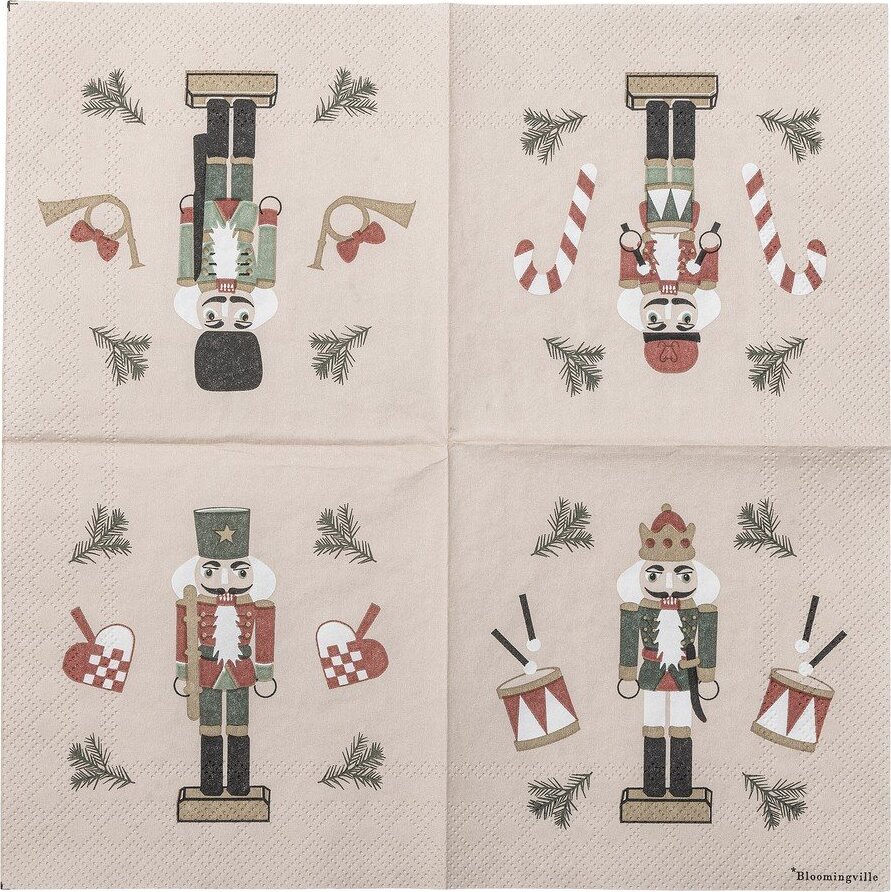 Papírové ubrousky v sadě 20 ks 25x25 cm Jolly – Bloomingville