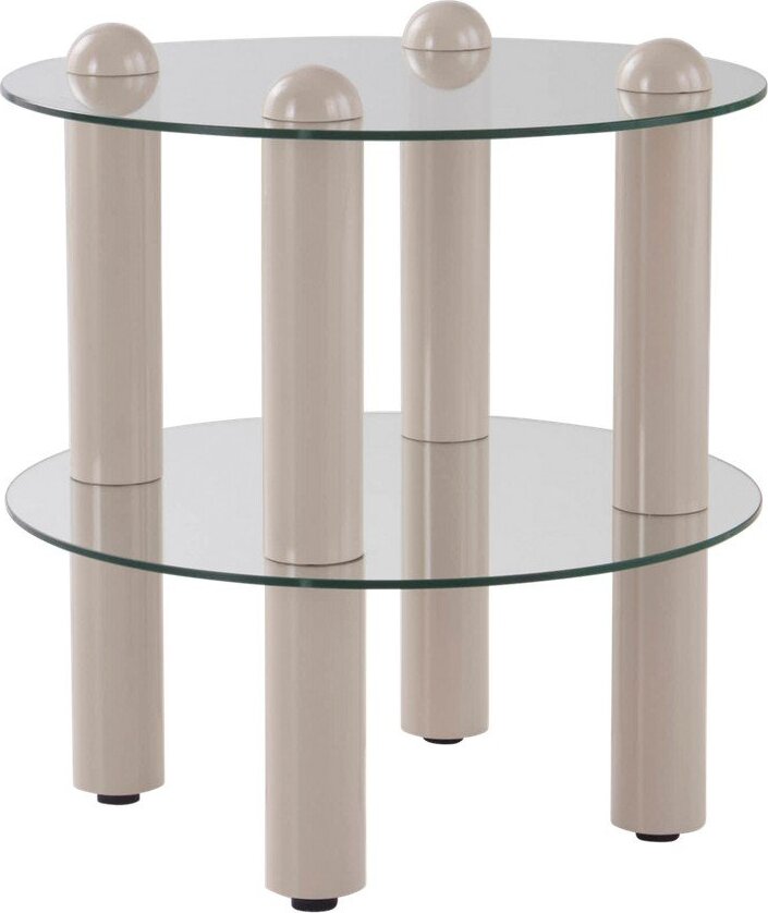 Skleněný kulatý odkládací stolek ø 48 cm Egan – Jotex