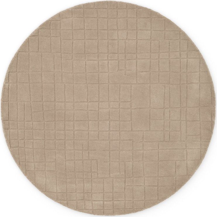 Hnědý vlněný kulatý koberec ø 200 cm Kenso – Villeroy&Boch