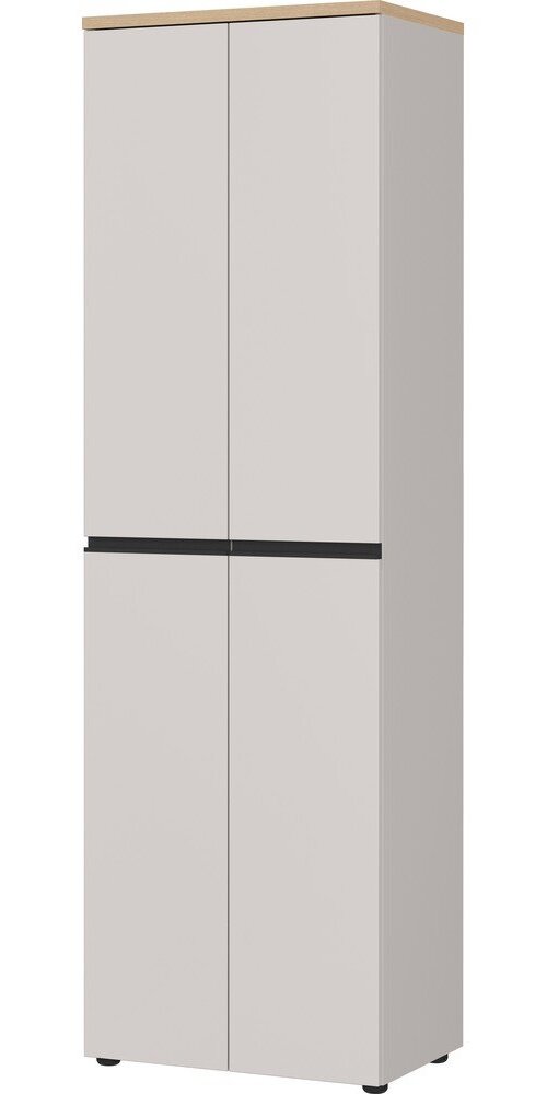 Šedobéžová/ve světle přírodní barvě šatní skříň 59x194x41 cm Cormano – Germania