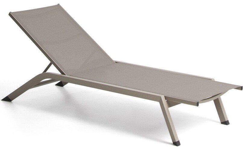 Taupe polohovací zahradní lehátko Capraia – Kave Home