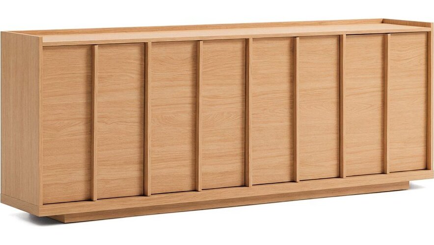 Komoda v dekoru dubu v přírodní barvě 200x80x45 cm Onix – Kave Home