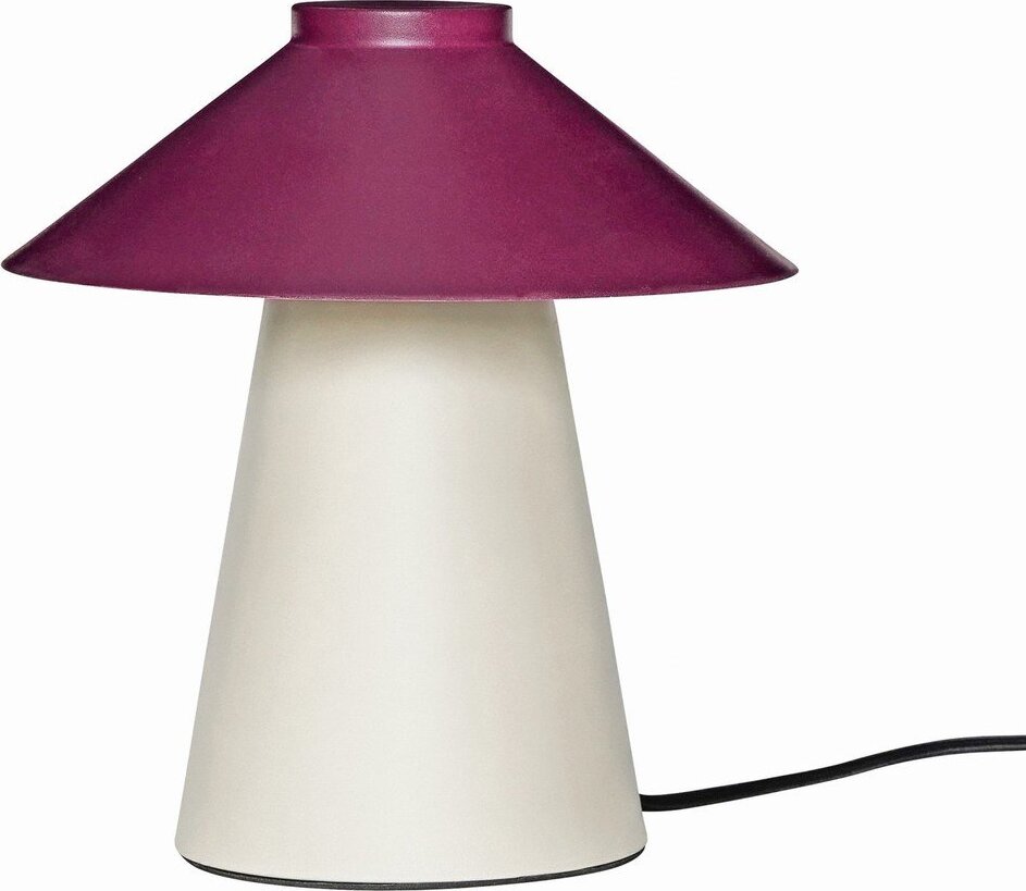 Fialovo-béžová kovová stolní lampa Chipper - Hübsch