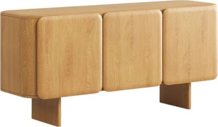 Komoda z dubového dřeva v přírodní barvě 160x76x45 cm Charlotte – Micadoni