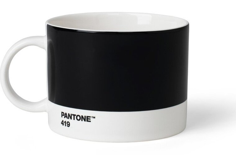 Černý porcelánový hrnek 475 ml Black 419 – Pantone