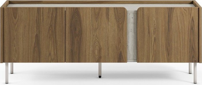 TV stolek v dekoru dubu v přírodní barvě 140x54x35,5 cm Lucile – Marckeric