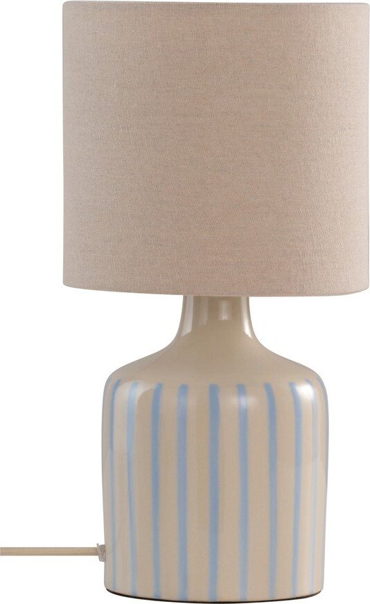 Modrá/béžová keramická stolní lampa (výška 38 cm) Lisa – Jotex