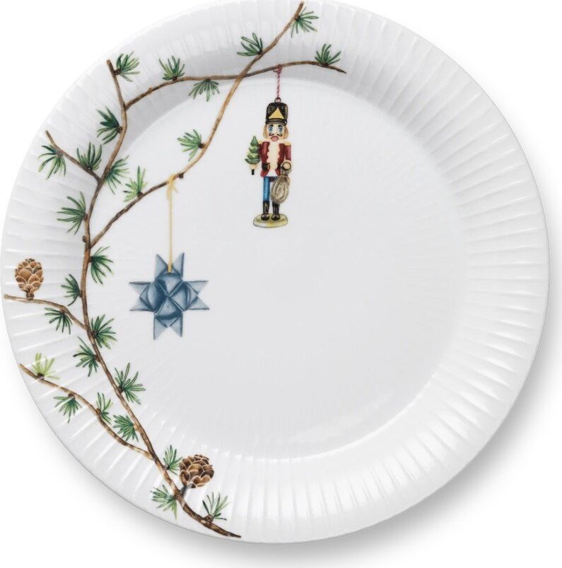 Bílý porcelánový talíř s vánočním motivem ø 27 cm Hammershøi Christmas – Kähler Design