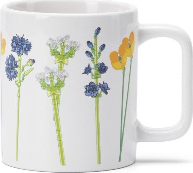 Bílý keramický dětský hrnek 300 ml Meadow Flowers – LEGO®