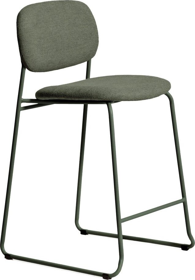 Zelená stohovatelná barová židle (výška sedáku 65 cm) Meli – Kave Home