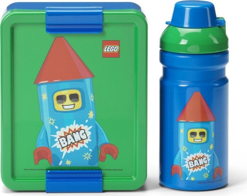 Dětský svačinový box s lahví Rocket – LEGO®