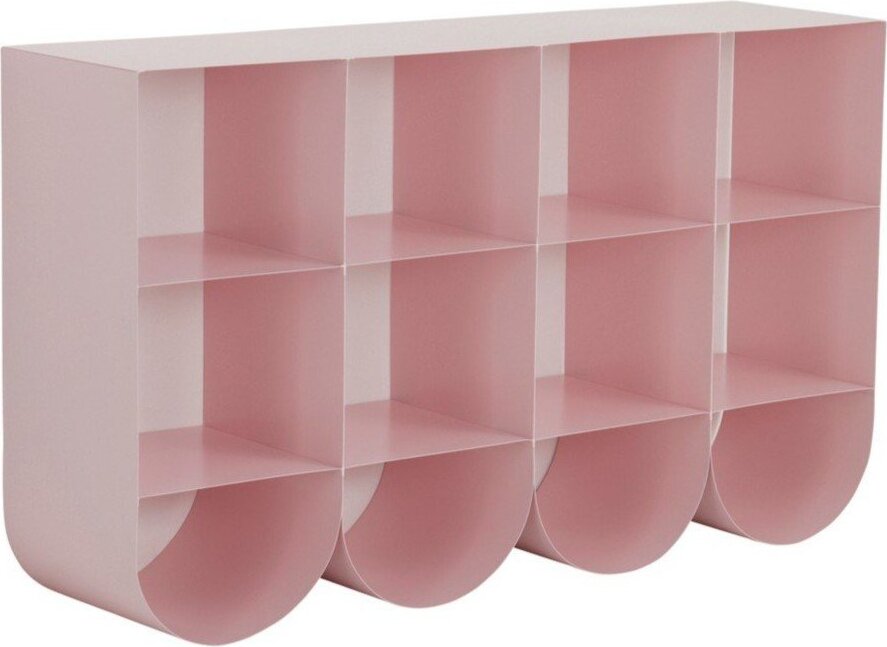 Růžový ocelový závěsný stojan na boty 120x70x30 cm Waway – Jotex