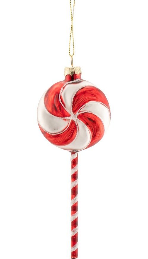 Skleněná vánoční ozdoba 2,5 cm Christmas Lollipop – Sass & Belle