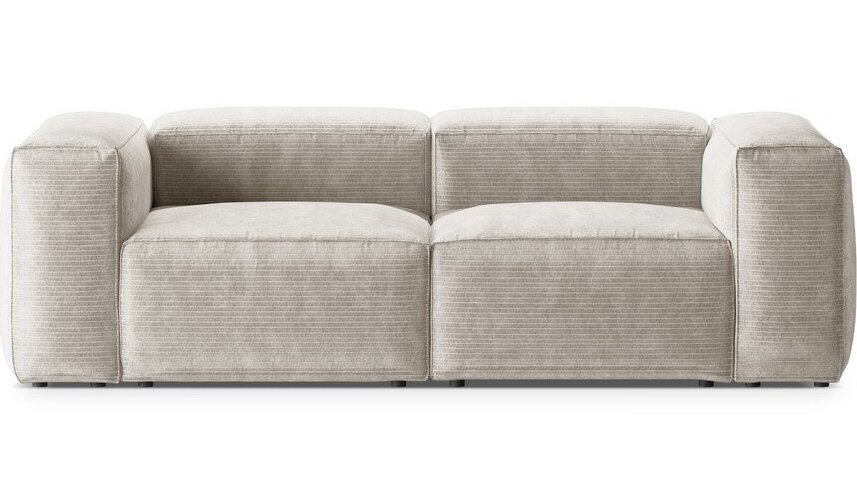 Béžová manšestrová pohovka 224 cm Bergamo – Cosmopolitan Design