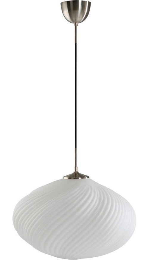 Bílé/ve stříbrné barvě stmívatelné závěsné svítidlo z opálového skla ø 50 cm Meringue – Jotex