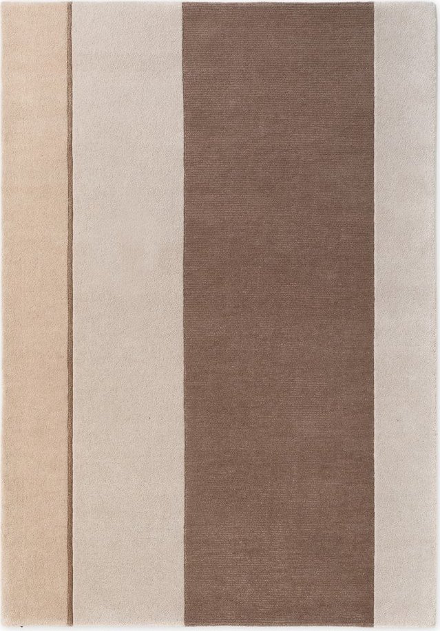 Hnědý/krémový koberec s příměsí vlny 160x230 cm Karola – Villeroy&Boch