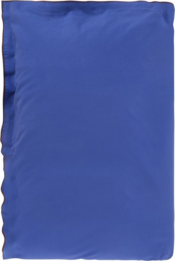 Modré/hnědé povlečení na dvoulůžko/prodloužené z bavlněného perkálu 200x220 cm Pivot – Jotex
