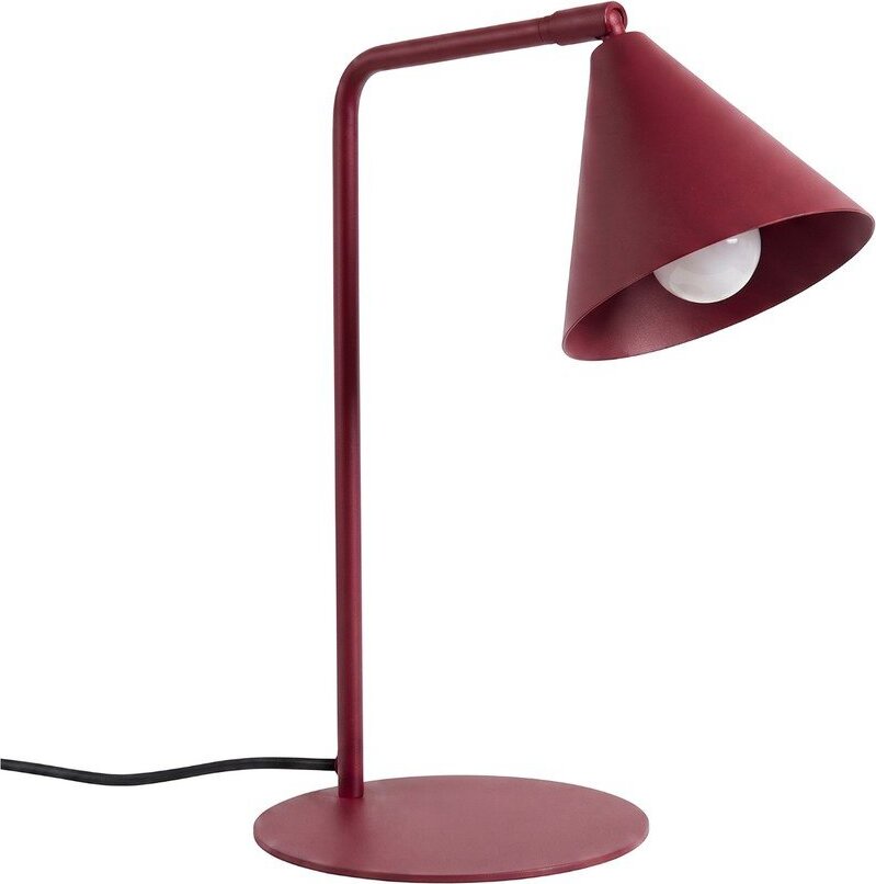 Vínová ocelová stolní lampa s ohybatelnou konstrukcí (výška 35 cm) Zylo – Sollux