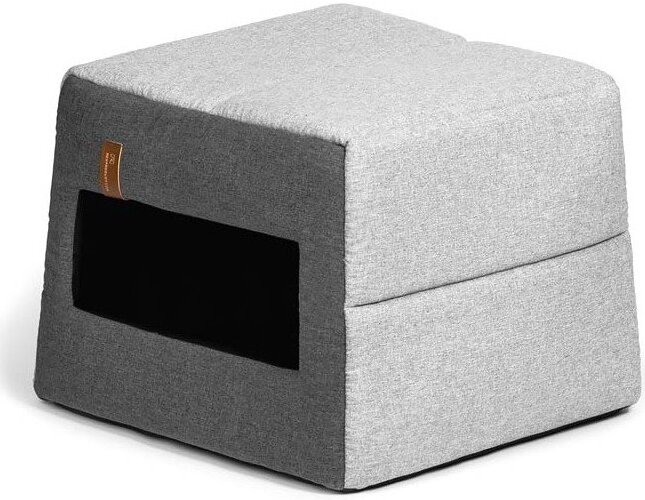 Světle šedá boudička pro psa 43x43 cm Up and Down L – Rexproduct