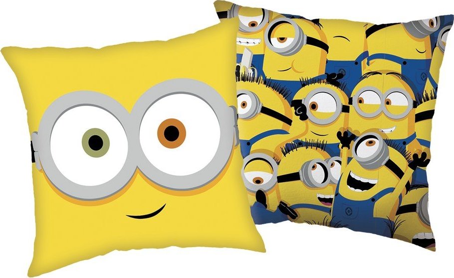 Dětský polštářek ø 40 cm Mimoni "Watch me" – Jerry Fabrics
