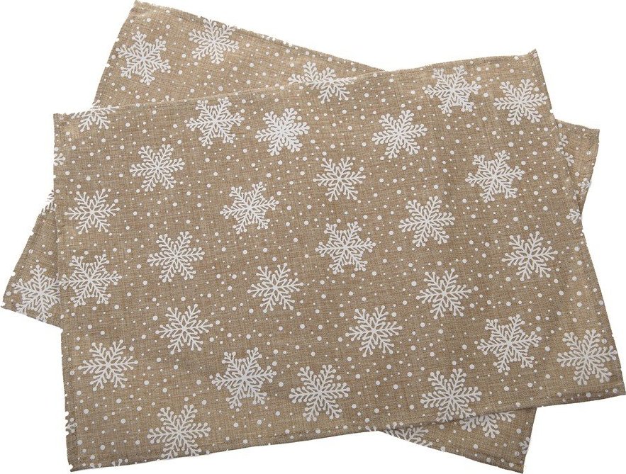 Látková prostírání v sadě 2 ks s vánočním motivem 32x45 cm – Dakls