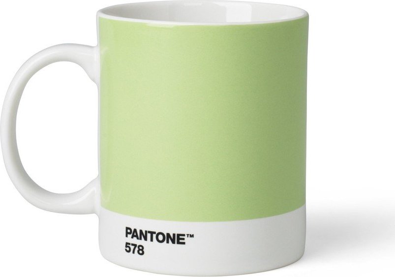 Světle zelený porcelánový hrnek 375 ml Light Green 578 – Pantone
