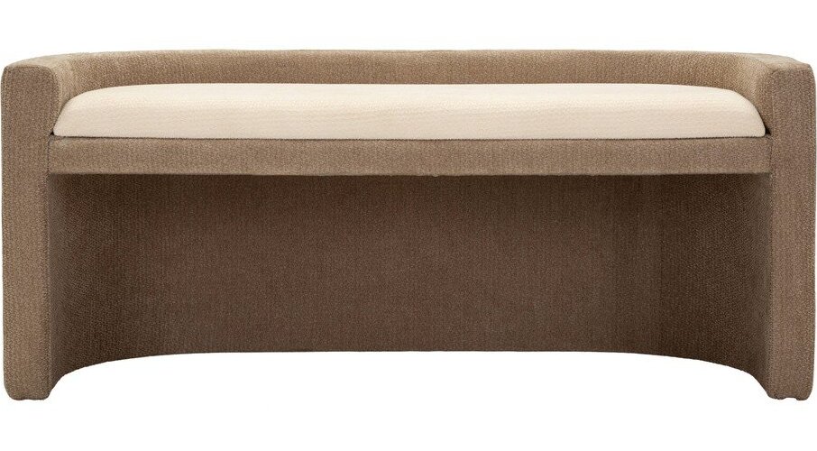 Hnědá/béžová lavice Nordic Style – Mauro Ferretti