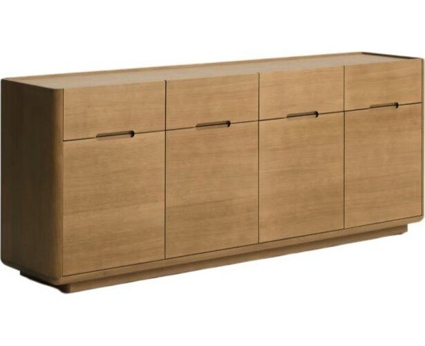 Komoda v dekoru dubu v přírodní barvě 200x80x45 cm Arelida – Kave Home