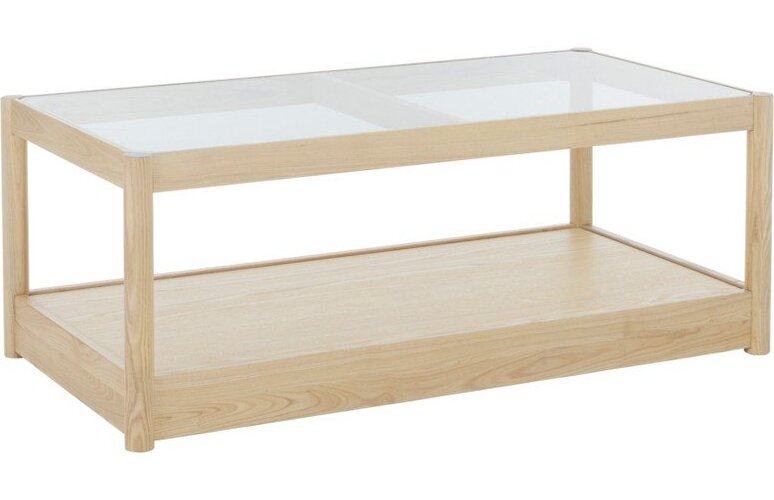 Konferenční stolek se skleněnou deskou v přírodní barvě 60x120 cm Class – Ellos Home