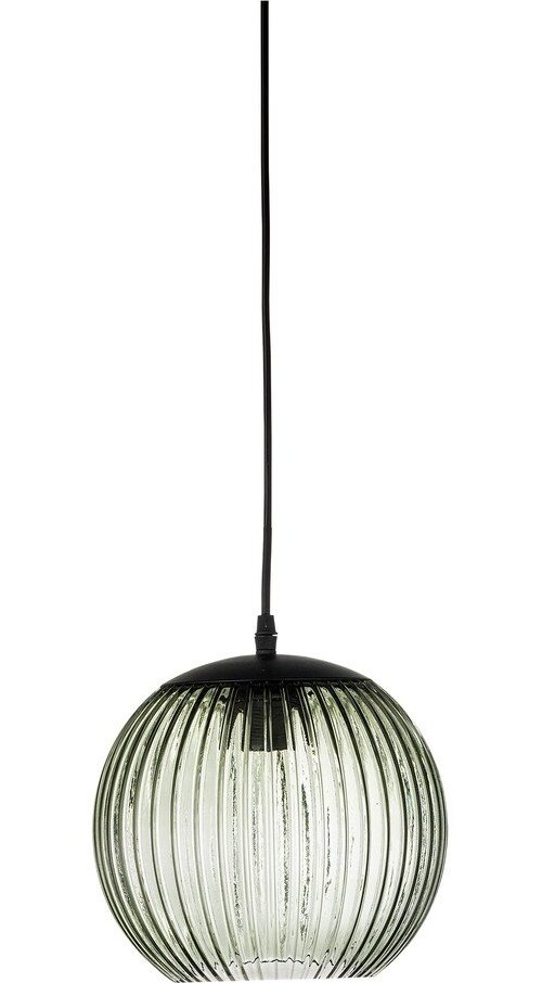 Zelené skleněné LED závěsné svítidlo ø 23 cm Sybia – Bloomingville