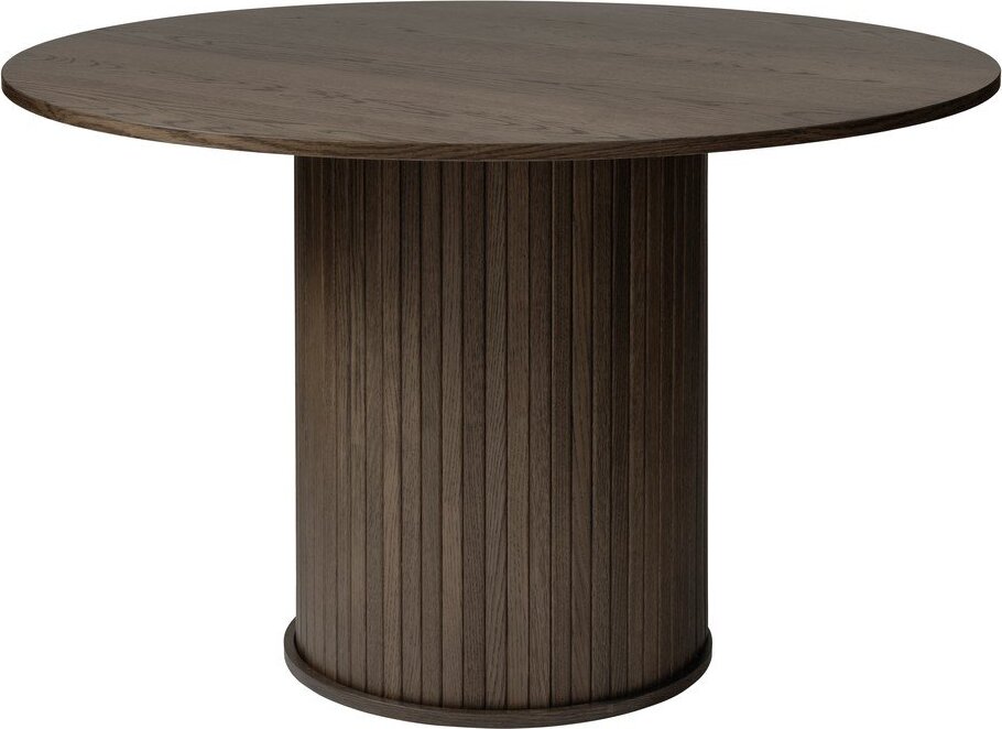Kulatý jídelní stůl v dekoru dubu ø 120 cm Nola – Unique Furniture