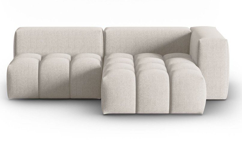 Béžová rohová pohovka (pravý roh/s lenoškou) Verona – Cosmopolitan Design