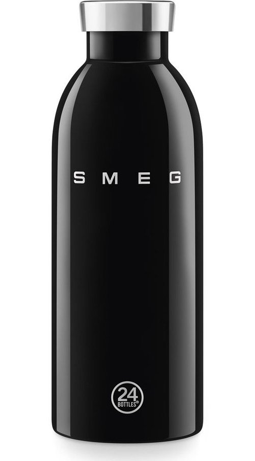 Černá termoláhev z nerezové oceli 500 ml 24BOTTLES – SMEG