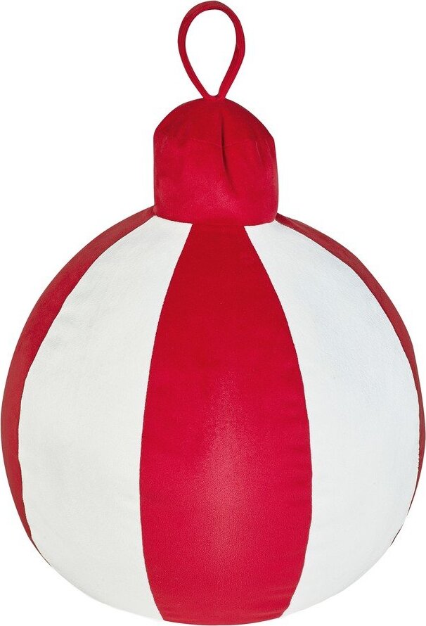 Plyšový dekorační polštář s vánočním motivem 25x30 cm Christmas Bauble – Catherine Lansfield