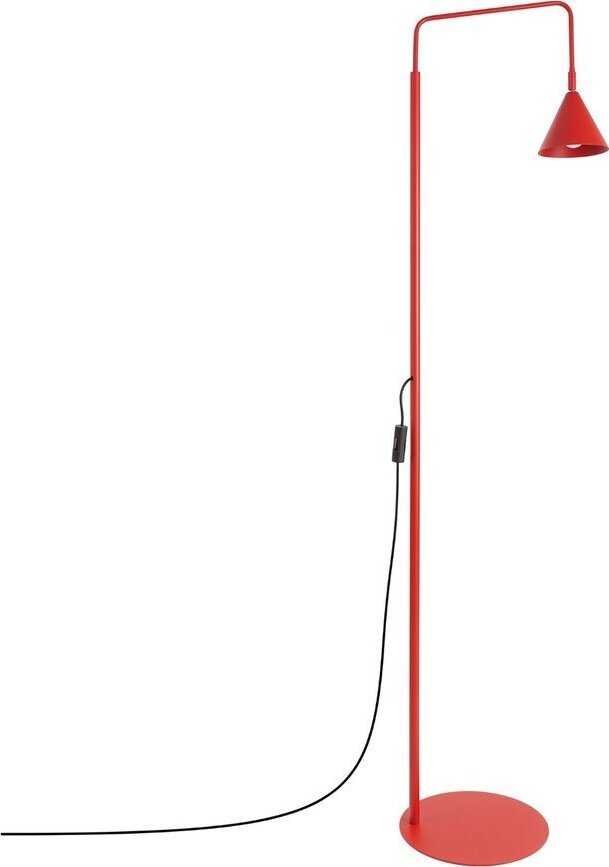 Červená ocelová stojací lampa s ohybatelnou konstrukcí (výška 165 cm) Zylo – Sollux