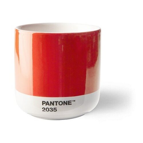 Červený porcelánový šálek na cappuccino 175 ml Red 2035 – Pantone