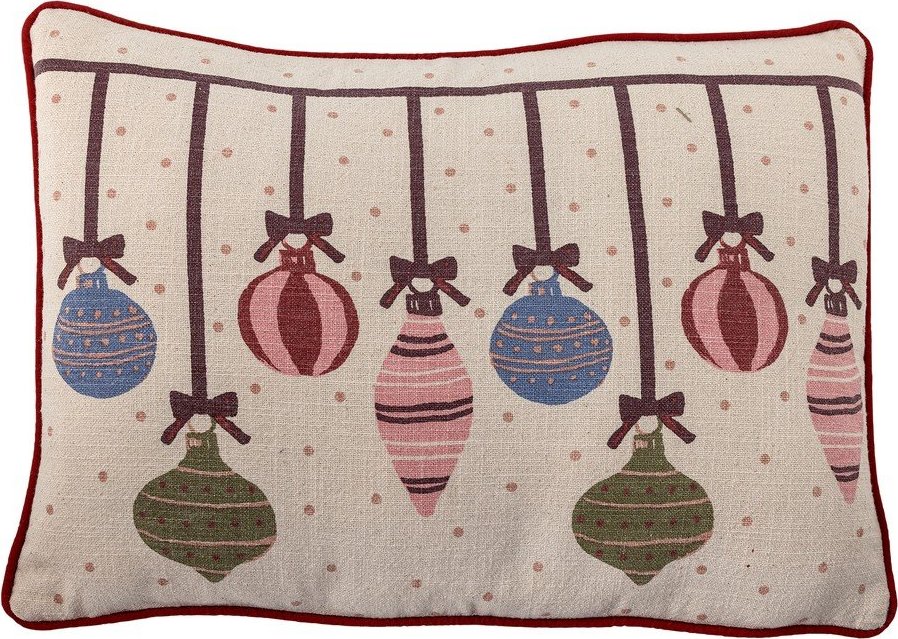Bavlněný dekorační polštář s vánočním motivem 35x50 cm Ornamentia – Bloomingville