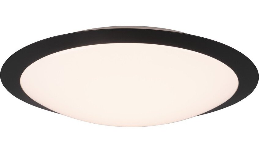 Matně černé LED stropní svítidlo ø 42 cm Umberto – Trio