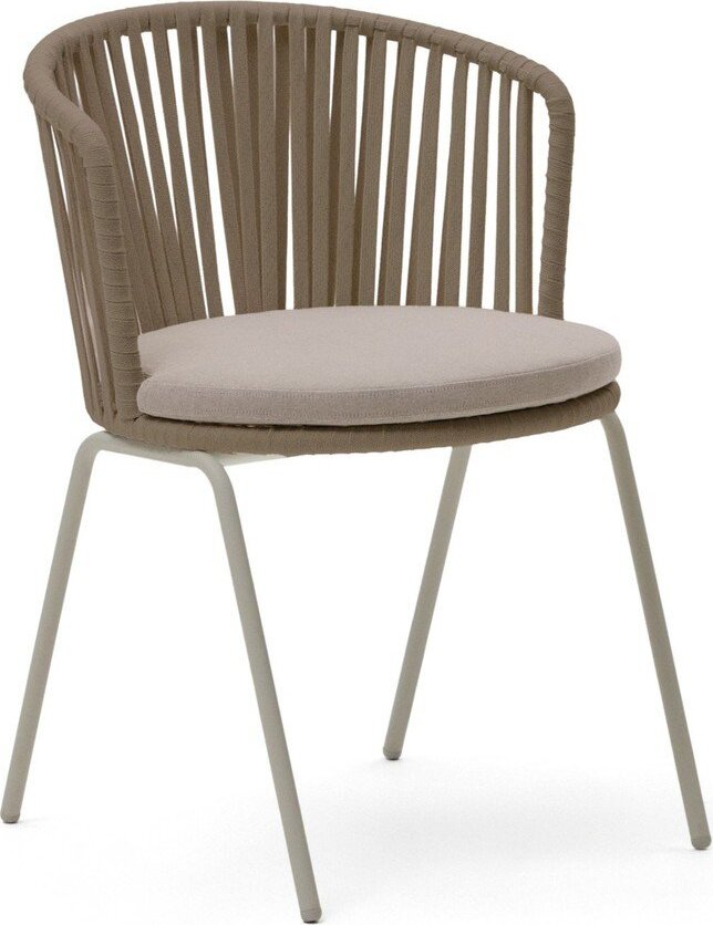 Béžová/v přírodní barvě zahradní židle Saconca – Kave Home