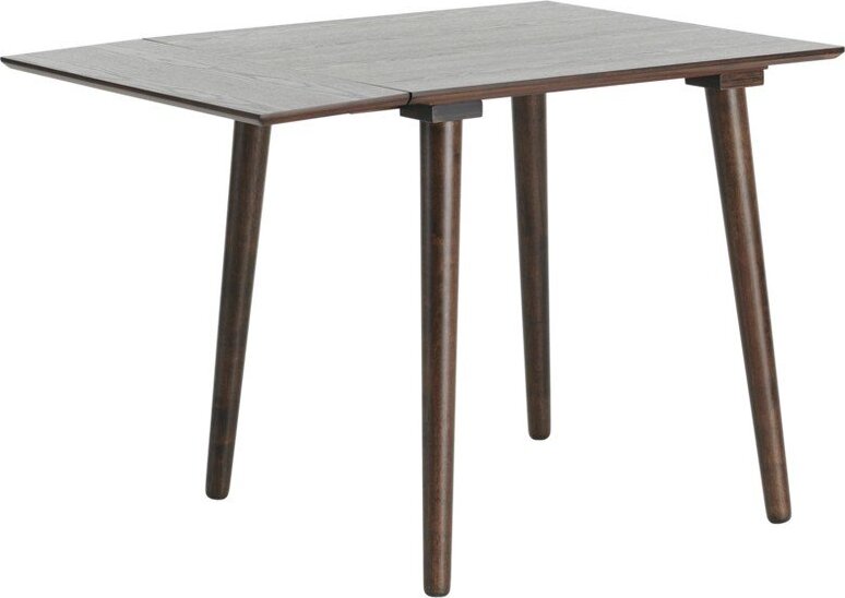 Rozkládací jídelní stůl s přídavnou deskou v dekoru ořechu 80x80 cm Jolina – Ellos Home