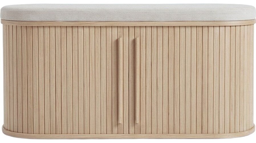 Polstrovaná lavice v barvě Meta – Unique Furniture