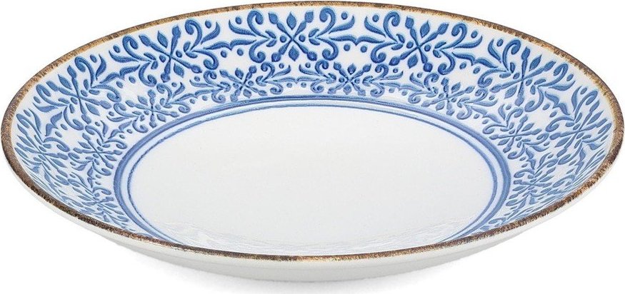 Bílá/modrá porcelánová mísa ø 25,5 cm Azul – BonBistro