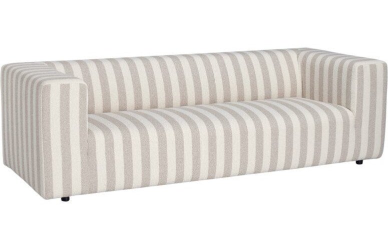 Béžová/krémová žinylková pohovka 220 cm Lisa – Ellos Home