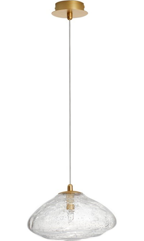 Skleněné závěsné svítidlo v mosazné barvě ø 26 cm King – Nova Luce