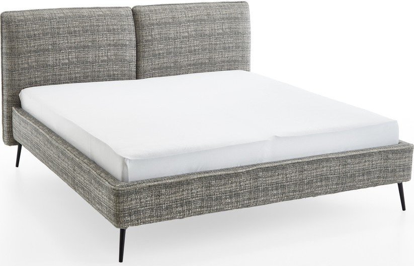 Tmavě zelená čalouněná dvoulůžková postel bez roštu 180x200 cm Infinity – Meise Möbel