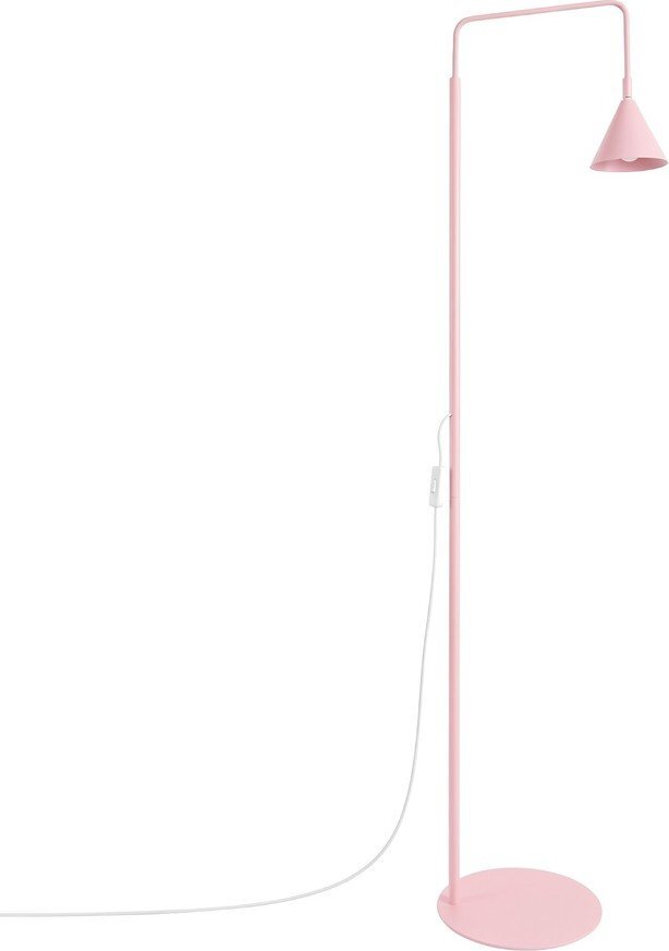 Růžová ocelová stojací lampa s ohybatelnou konstrukcí (výška 165 cm) Zylo – Sollux